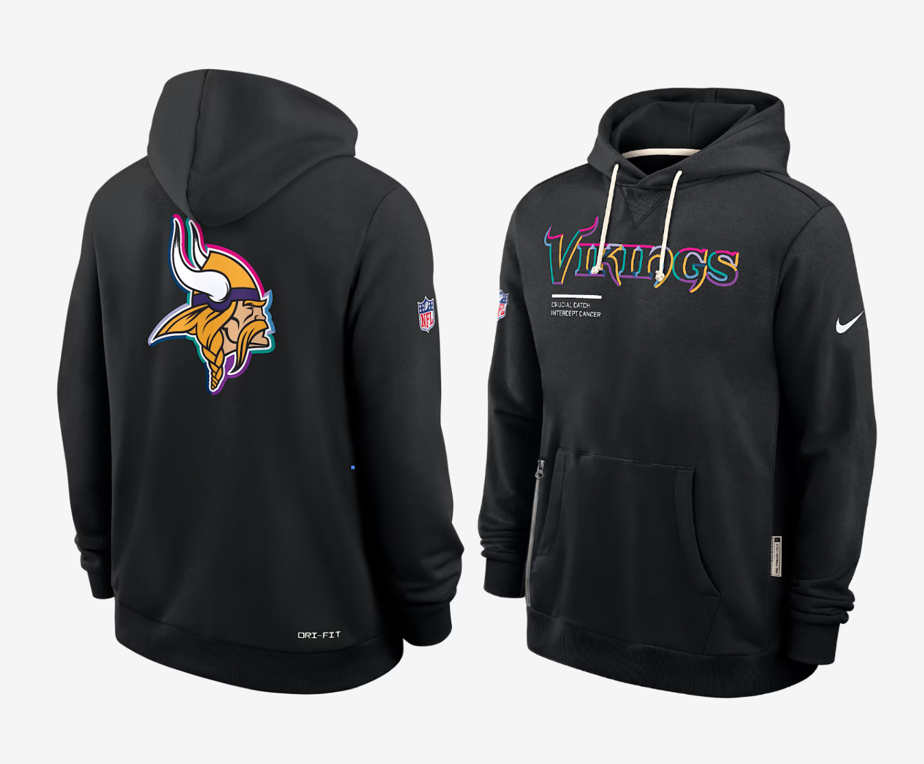 Men Minnesota Vikings black 2025 Nike NFL hoodie->minnesota vikings->NFL Jersey